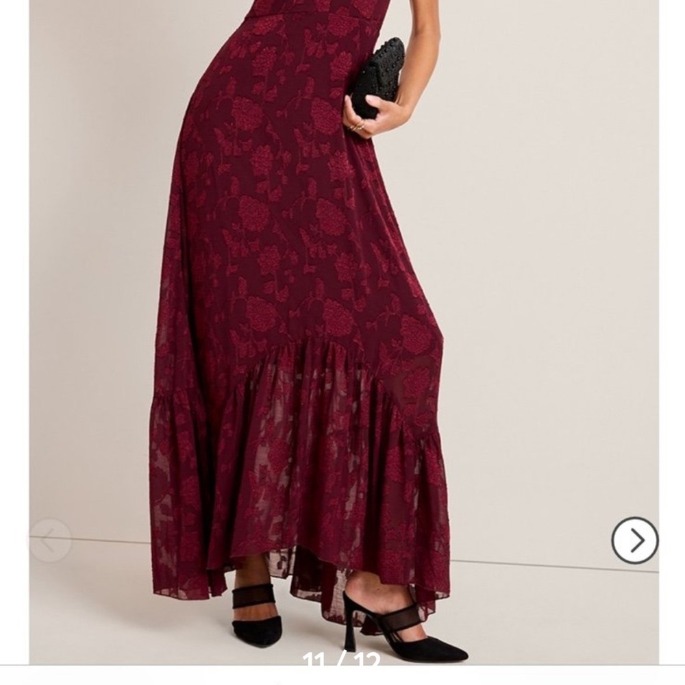 Francesca's Collections Ruffle Maxi Dress - Picture 14 of 14